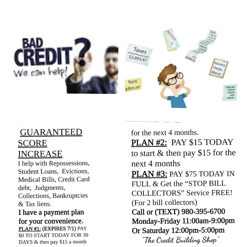 GUARANTEED CREDOT SCORE INCREASE $75